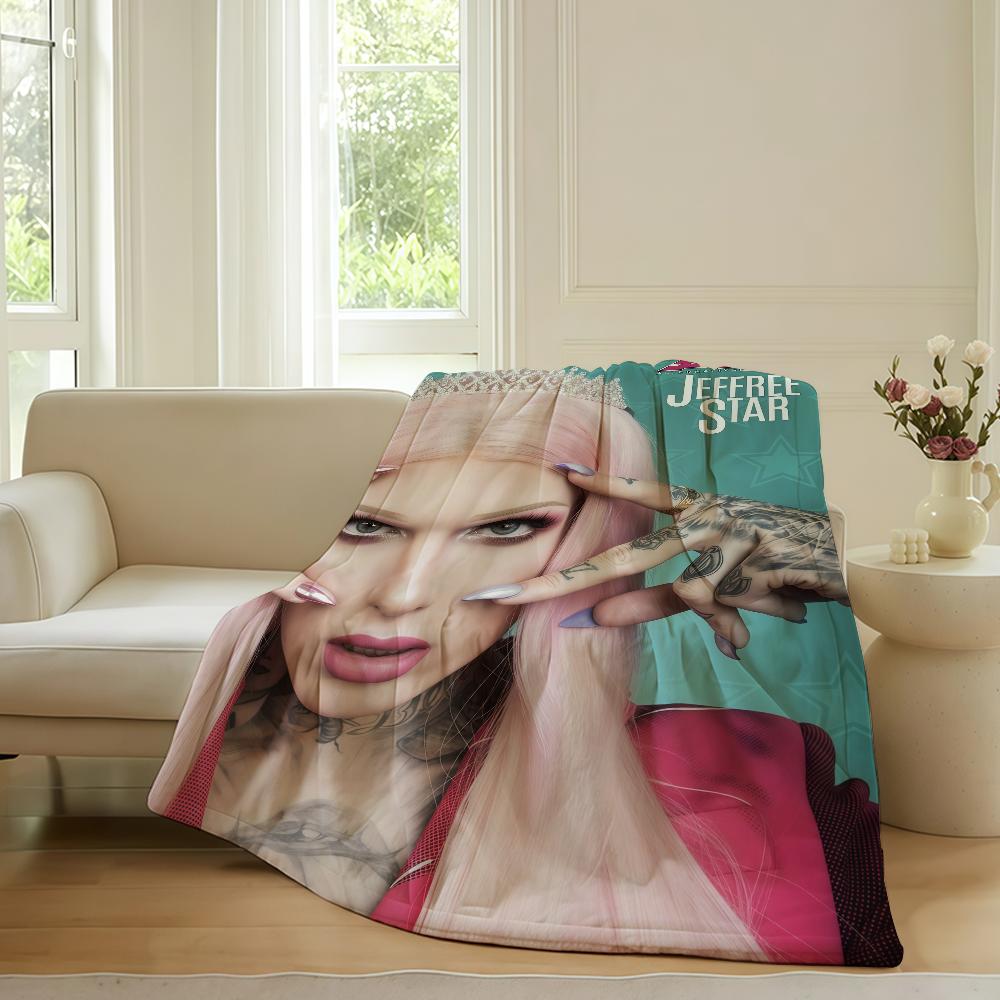 American internet celebrity J-Jeffree S-star Blanket For Sofa Office Bed Plane Travel Sleep Read Relax Camping Soft And Warm