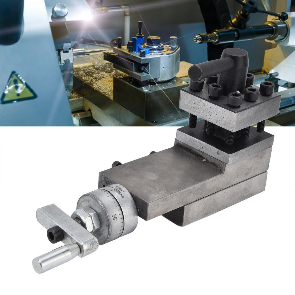 2 Way Vice Clamp Post Vice Clamp Lathe Tool Quick Changing 2 Way Mini 50x50mm for 0618 7inx10in 12in 14in