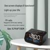 LED Voice-Controlled Alarm Clock Radio with FM, Temperature, and Humidity Display.
