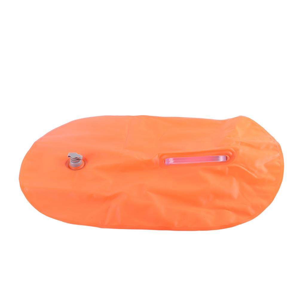 Double Bubble Swimming Buoy Thickened Inflatable Balloon Diving Lifesaving Float Bag Vital Orange