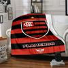 Flamengo logo Print Flannel Blanket High Quality Warm Comfortable Cover for All Seasons Perfect for Gifts Home Decor