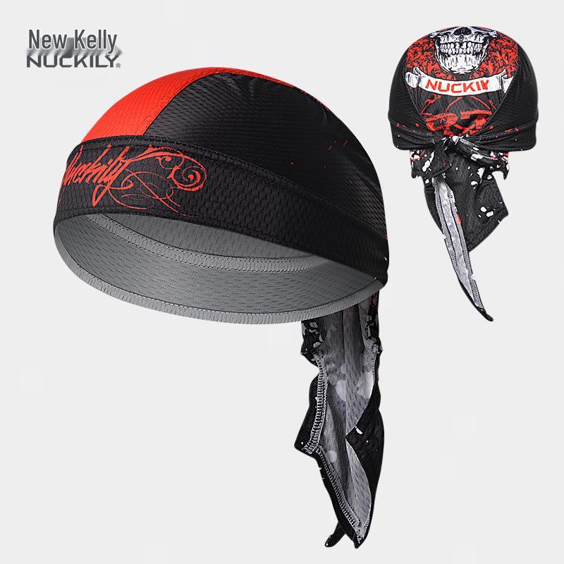 NUCKILY Unisex Sweat-Wicking Sports Headband & Pirate Cap - Hip Hop, Cycling, Dance, and Sun Protection.