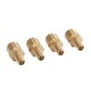 4Pcs Tank Valve 1 4in NPT Male Thread 200PSI Standard Valve Core Brass Valve with Sealing Caps for Car Repair