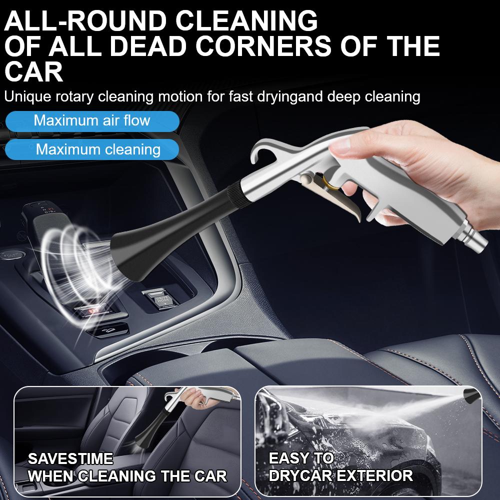 Dry Cleaning Dust Blowing Interior Detailing Cleaning Tool Auto Accessories JP Type High Pressure Car Wash Gun Tornador Air Blow