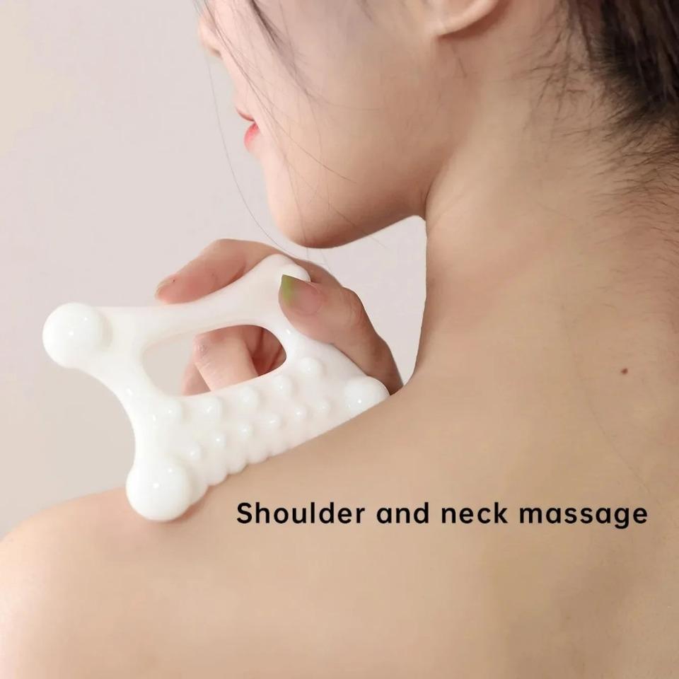 Resin Gua Sha Massage Board, Portable Full Body Scraping Plate for Women Adults, Effective Muscle Relief Relaxation