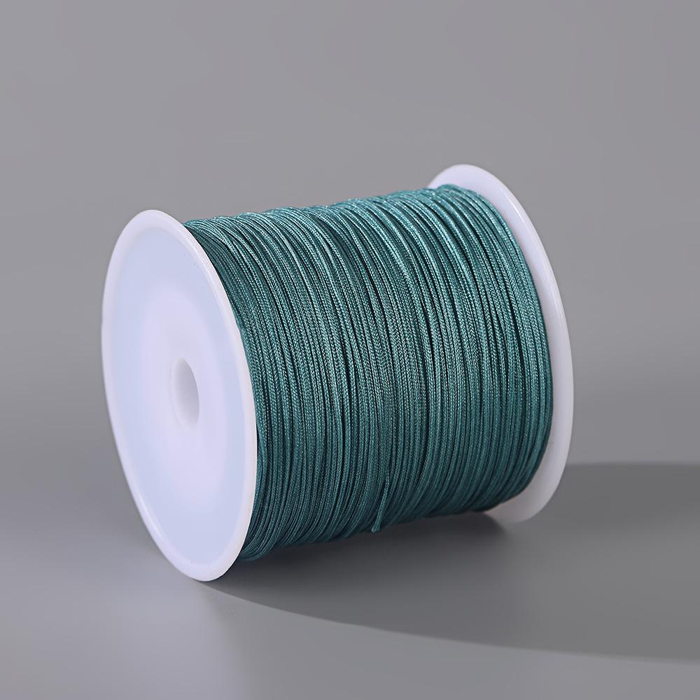 Handmade No. 72 Jade Thread - 0.8mm Wear-Resistant String for Jewelry Crafting, Hand Rope, Bracelets, DIY Necklaces, 50m