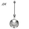 Metal Salad Spoon Beadable Stainless Steel Spoon, DIY Beaded Dessert with Blank Handle Handle, 2-in-1 Kitchen Fork Flatware Tableware