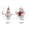 Red Scarf Plush Doll Pendant Xmas Ornament Christmas Tree Pendant  New Year