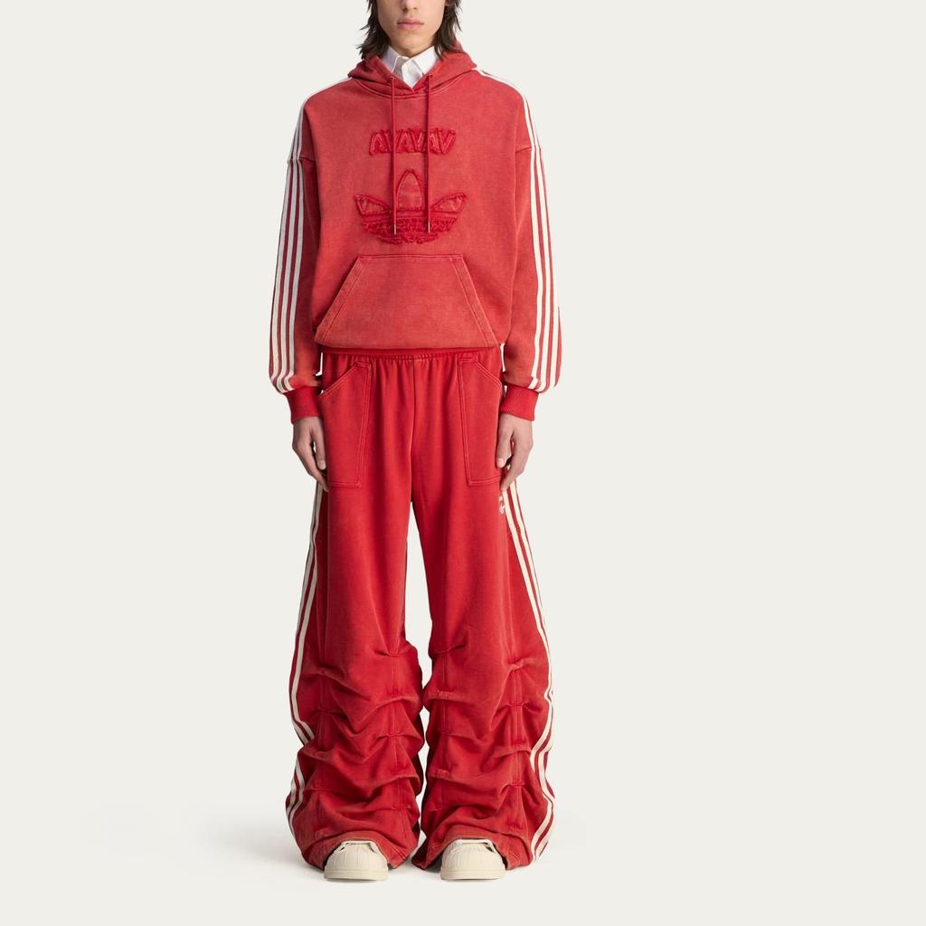 adidas X Avavav Pleated Track Ruched Pant Power Red Unisex Bottoms JP4852