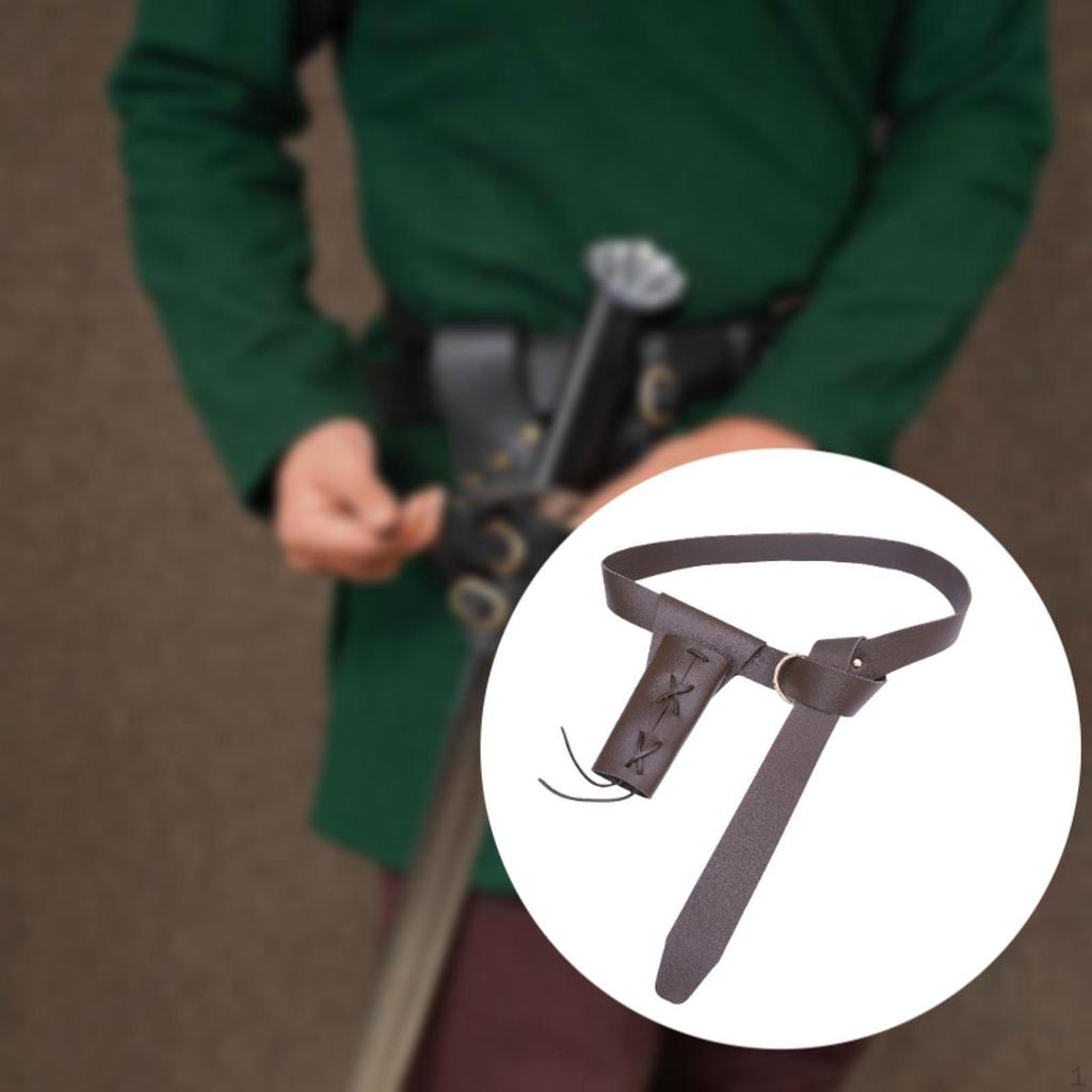 Knight Belt with A Sheath Sheath, Portable, Medieval for Themed Party, Cosplay