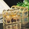 Caixa de Doces Banhada Retro Estilo Vintage Baú do Tesouro Festa de Casamento Recipiente Doce para Doces Biscoitos Chocolates Macarons Joias Pequenos Presentes