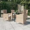 Ensemble à manger de jardin avec coussins 5 pcs