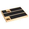 Wooden Dog Nail Scratching Board Portable Puppy Nail File Toy Safe Puppy Claw Scratch Board with Treat Compartment for Dog Cat
