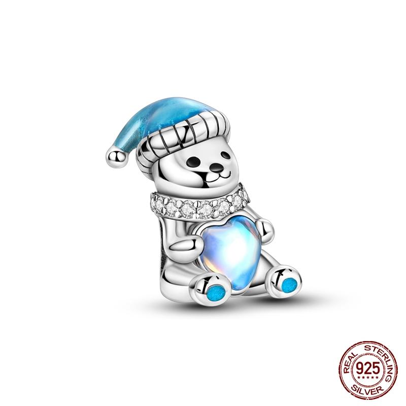 New Copper Fashion Christmas Snowman Elk Ice Boots Charm Bead Suitable For Brand Original Bracelet Diy Jewelry Gift