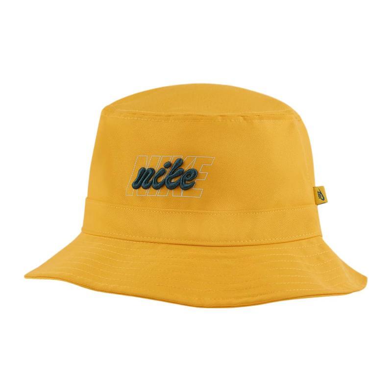 

Nike Polyester Bucket Hats Unisex Yellow Casual FB5384-717 M жёлтый