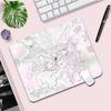 Sleepy Angel Pink Mouse Pad Anime Girl Gaming Keyboard Pads Gaming Accessories Thickened Hd Desk Mat Lock Edge Rubber Mousepad