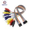 Diymore Alligator Clip To Dupont Wire 10Pin Male Crocodile Clip To Jumper Wire 10pin Female Test Lead for Arduino Raspberry Pi