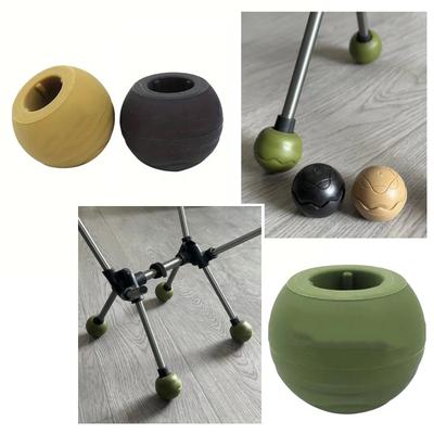 4Pcs Moon Chair Foot Cover Camping Chair Foot Protector Nonslip Rubber Ball Feet Pad Furniture Feet Protector Base