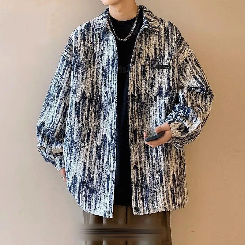 Men's Trendy Hong Kong-Style French Chic Jacket for Spring/Autumn - Casual, Loose-Fit Niche Design