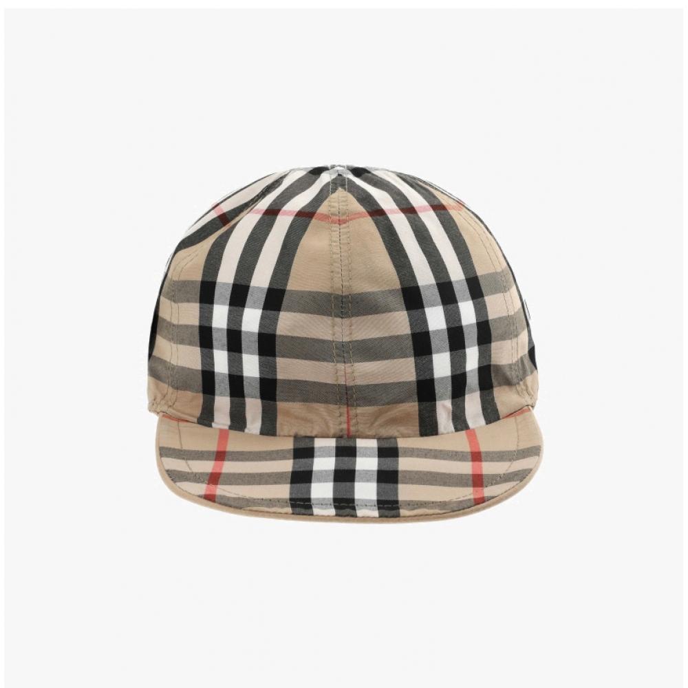 Burberry 8089420 B9368 Vintage Check Equestrian Logo Embroidery Reversible Ball Cap
