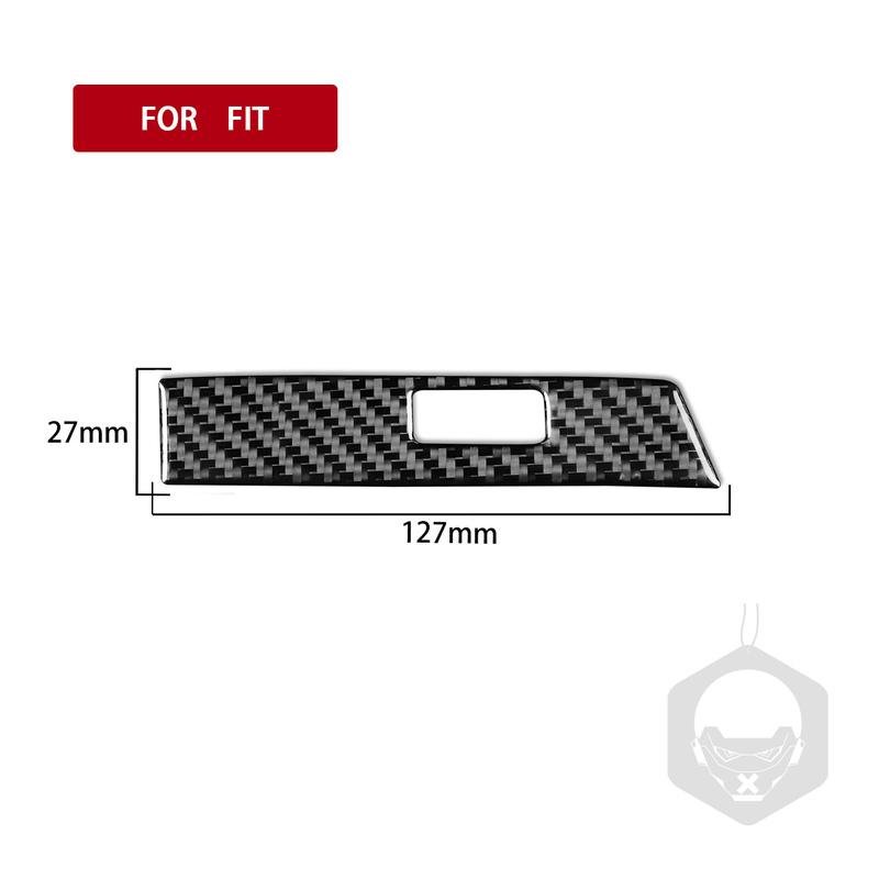 Real Carbon Fiber Car Accessories Dashboard Vent Strip Decorative Trim Cover Soft Sticker For Honda Fit /Jazz GR9 2024 2025