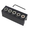 Round Wood Tenon Positioning Tool - Hole Punching Locator for Drill Bits