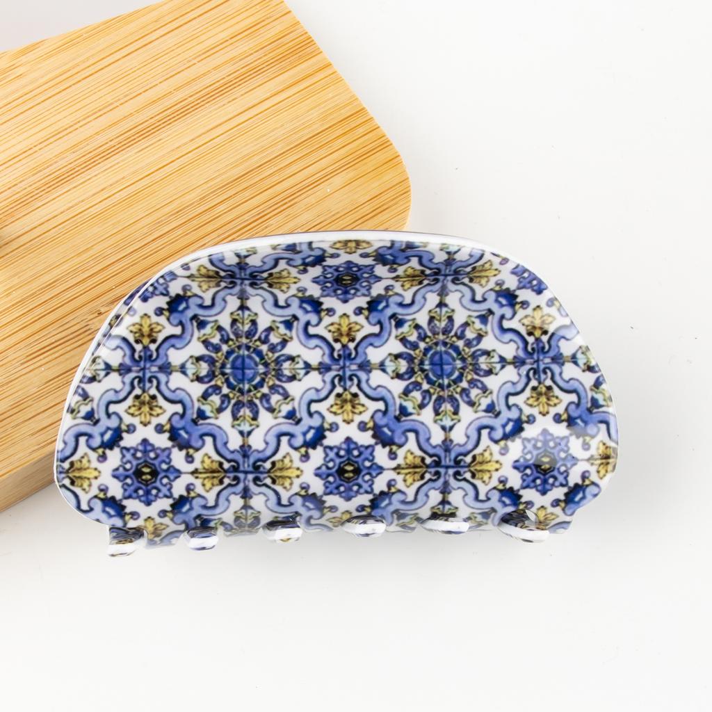 1pc Half Circle Countryside Scenery Clip, New Product, Medium Size Hair Clip, Night Hair Accessory, Hair Clip