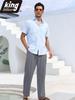 Summer Men's Lightweight Linen Blend Pants - Casual Relaxed Fit Breathable Beachwear Comfortable Vacation Style Trousers