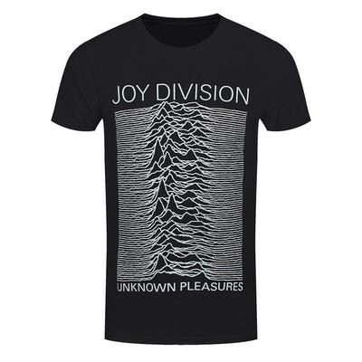 Joy Division T-Shirt Unknown Pleasures Νέο Μαύρο Επίσημο