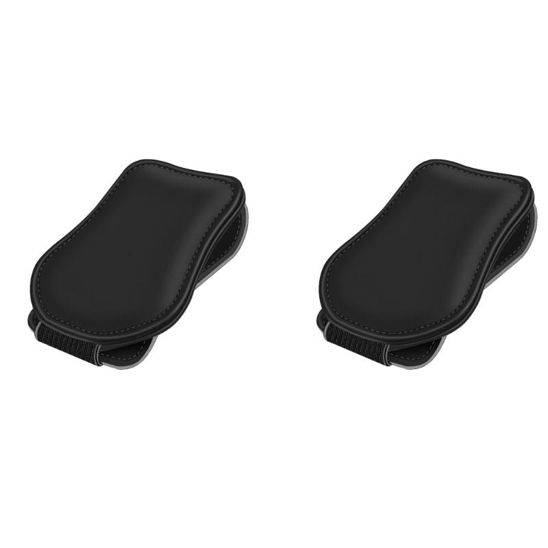 Universal Car Sunglasses Holder Car Magnetic Leather Clip Card Ticket Holder Auto Sun Visor Glasses Box Decoration Accessories