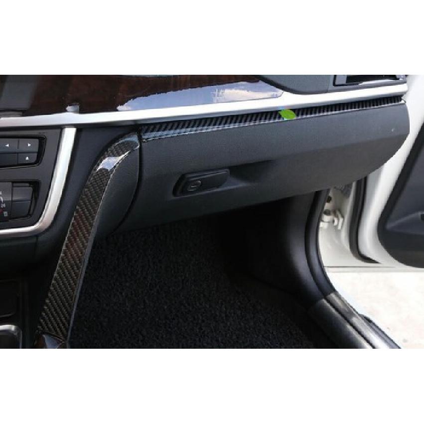 For BMW 3 4 Series GT 2013-2019 Real Carbon Fiber Co-Pilot Dashboard Strip Trim
