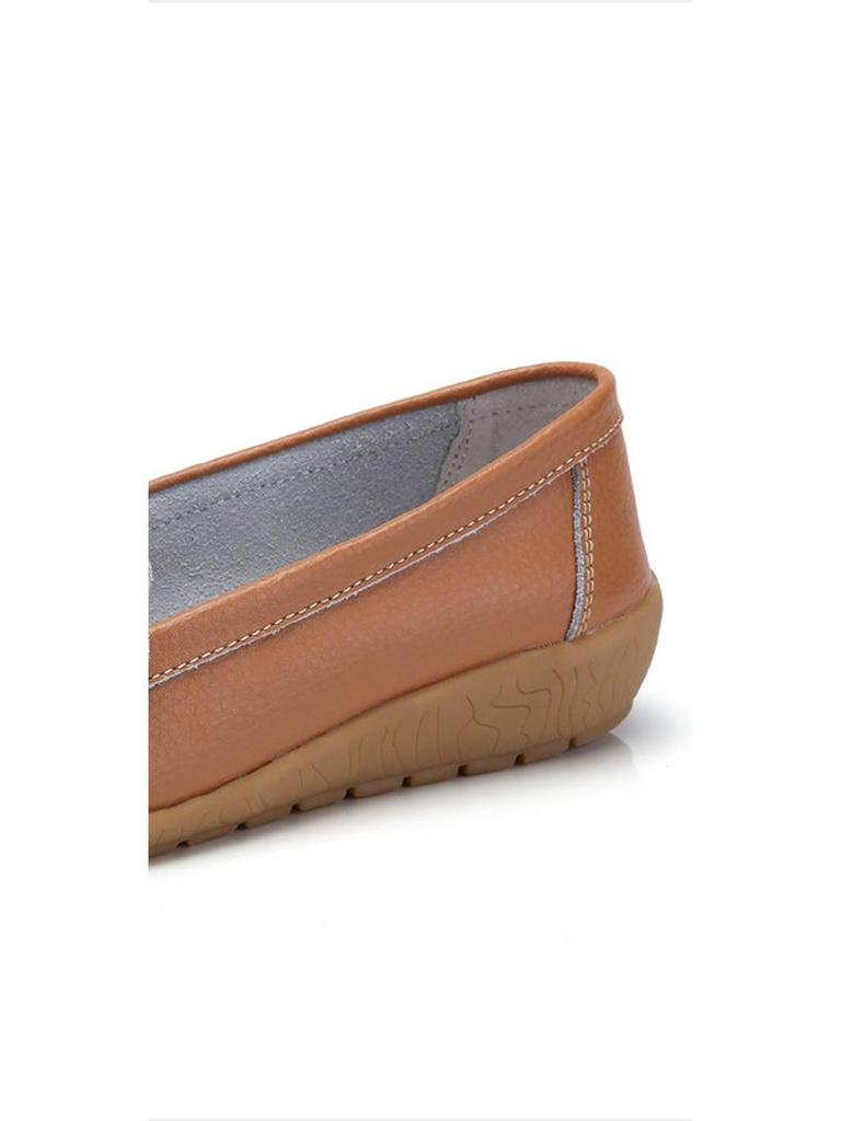 Summer Soft Wedge Leather Shoes for Middle-Aged and Elderly Women – Breathable Design