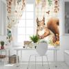 Thanksgiving Eucalyptus Leaf Pumpkin Sunflower Squirrel Blackout Curtains For Living Room Bedroom Window Treatment Blinds Drapes