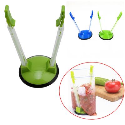 Portable PP Plastic Garbage Hanging Bag Kitchen Trash Storage Rack Bag Hook Pad Dry Shelf Holder