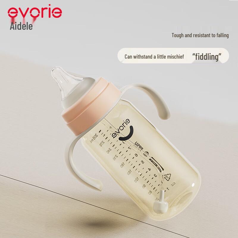Evorie Exquisite Series PPSU Wide Neck Baby Bottle with Handle