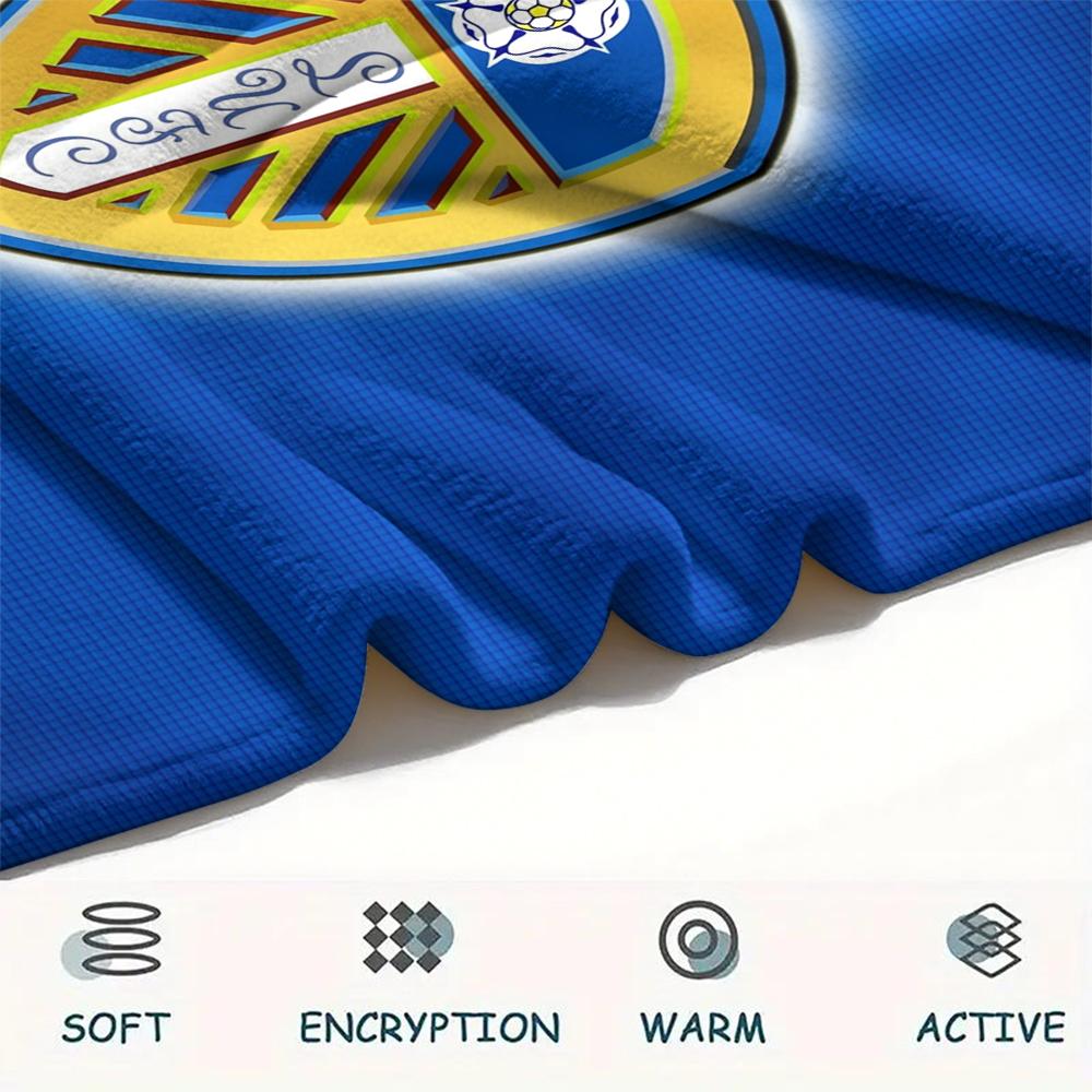 Leeds United, vzorovaná flanelová deka, vysoká kvalita, pohodlná pro všechna roční období, domácí dekorace, teplo a pohodlí, ideální jako dárek.