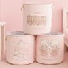 Round Shape Dirty Clothes Basket Cartoon Sundries Storage Basket Laundry Hamper  for Home
