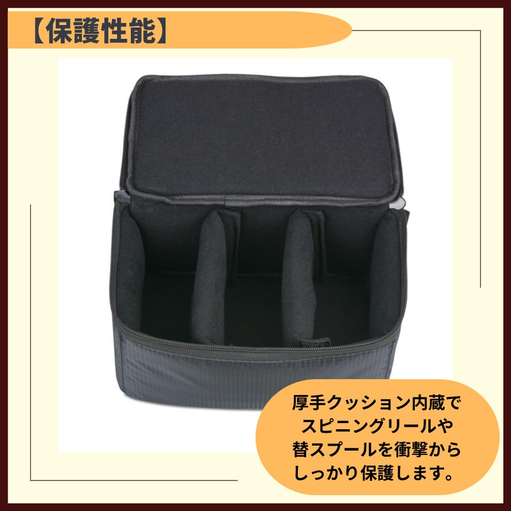 Ideamall Reel Case, Reel Pouch, Carrying Case, Waterproof, Fishing Storage Case