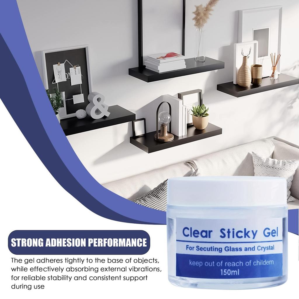 Museum Gel Trasparente Rimovibile Pasta Adesiva da Museo Stucco Cera Rimovibile Riutilizzabile Senza Residui Adesivo Trasparente Stucco per Esposizioni Previene le Vibrazioni
