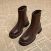 Women's Thick-Soled Chelsea Boots - Versatile British Style for Autumn/Winter 2025