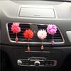 Flower Chain Ball Pendant Car Air Vent Freshener Perfume Clip Aroma Diffuser