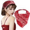 Elegant Headbands Vintage Bandana Flower Print Headpieces Elastic Hair Accessories Women's Fashion Headbands
