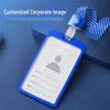 Mitarbeiter-Ausweishalter aus Aluminiumlegierung mit Lanyard