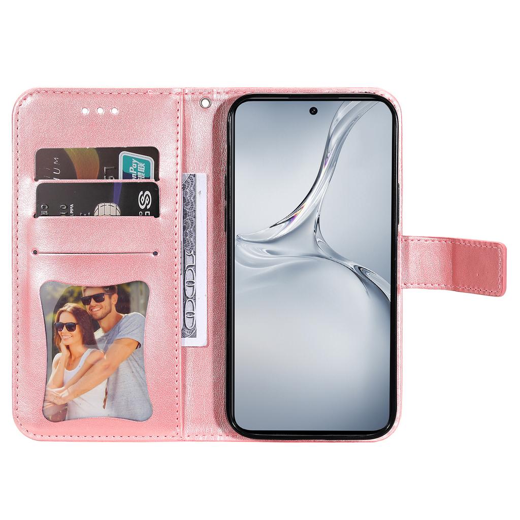 Pentru OnePlus Nord CE4 Lite 5G/Oppo K12x 5G (China) Husă Portofel din Piele PU cu Model Floral și Suport pentru Telefon