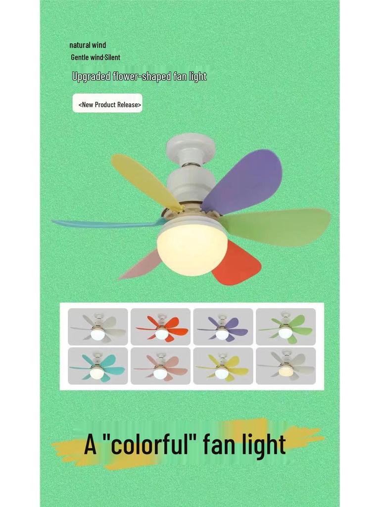 E27 Silent Fan Light with Intelligent Control for Home & Restaurant