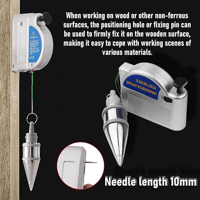 Retractable Plumb Bob With 6M Automatically Stretch Line Quickly Stabilize Magnetic Plumb Bobs Tool For Construction Industry