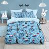 Voyage Series Duvet Cover Set Cartoon Ocean Sailboat Bedding Sets For Kids Bedroom Duvet Cover Pillow Case Single Double King