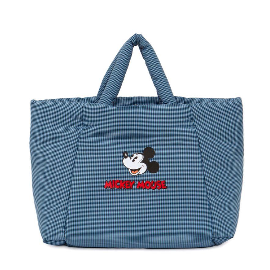 

[USED] Disney Mickey Mouse Checkered Blue Tote Bag (Korea Exclusive)