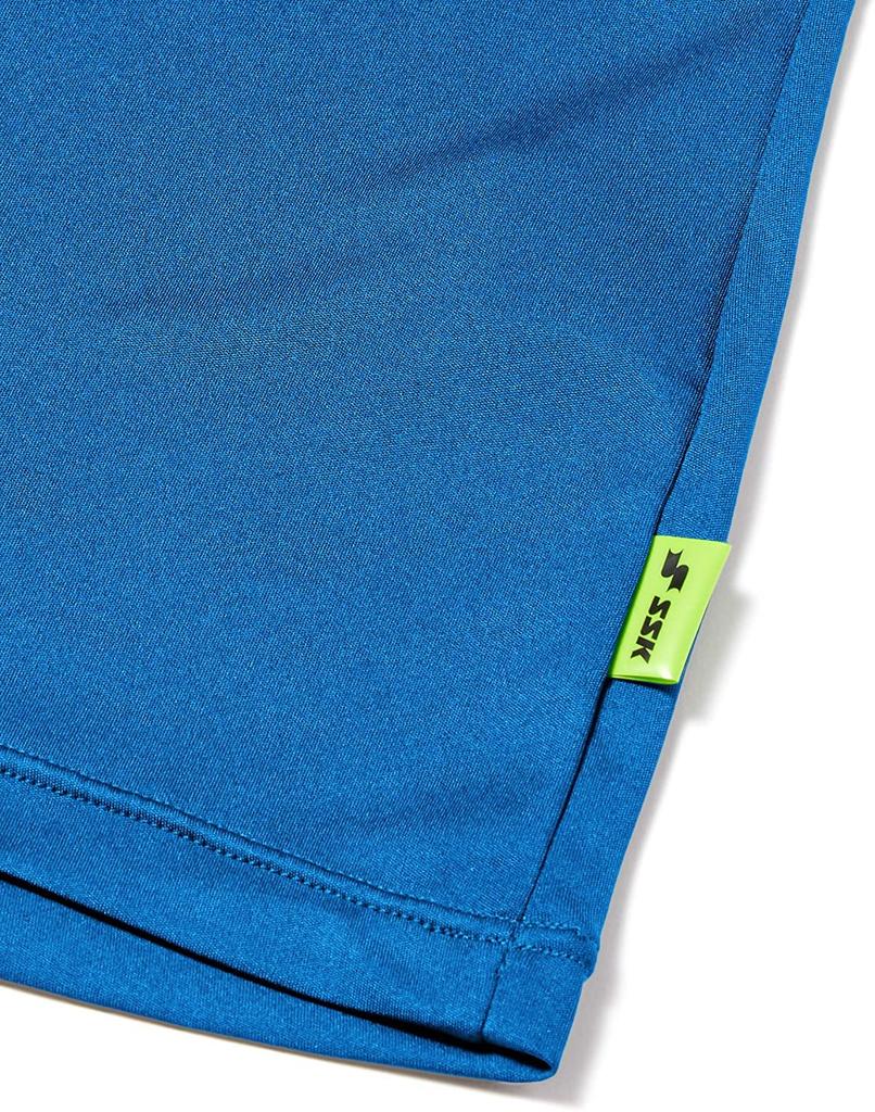 SSK Junior Long Sleeve Blue Japanese Size 130 to Japanese size Boys' Low-Neck Undershirt, (Size 60), (equivalent 130)