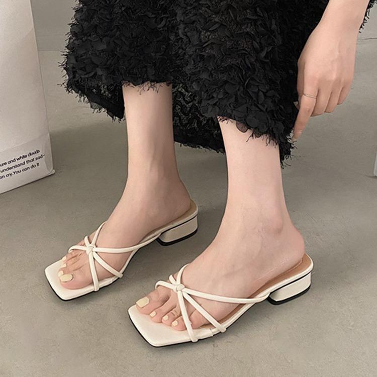 

Women s Elegant High-heeled Shoes, Mid-heeled Shoes, Fashionable Chunky Sandals 35 чорний